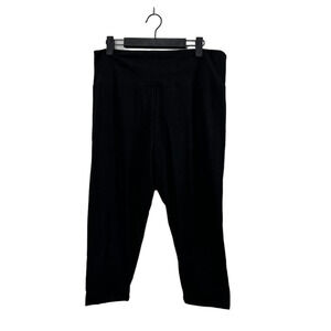 NWOT Sinophant Womens Black Capri Pants 3X